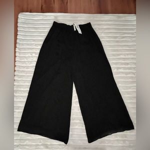 Flagg Etc California NWT vintage black high waist wide leg pull on pants, 1X